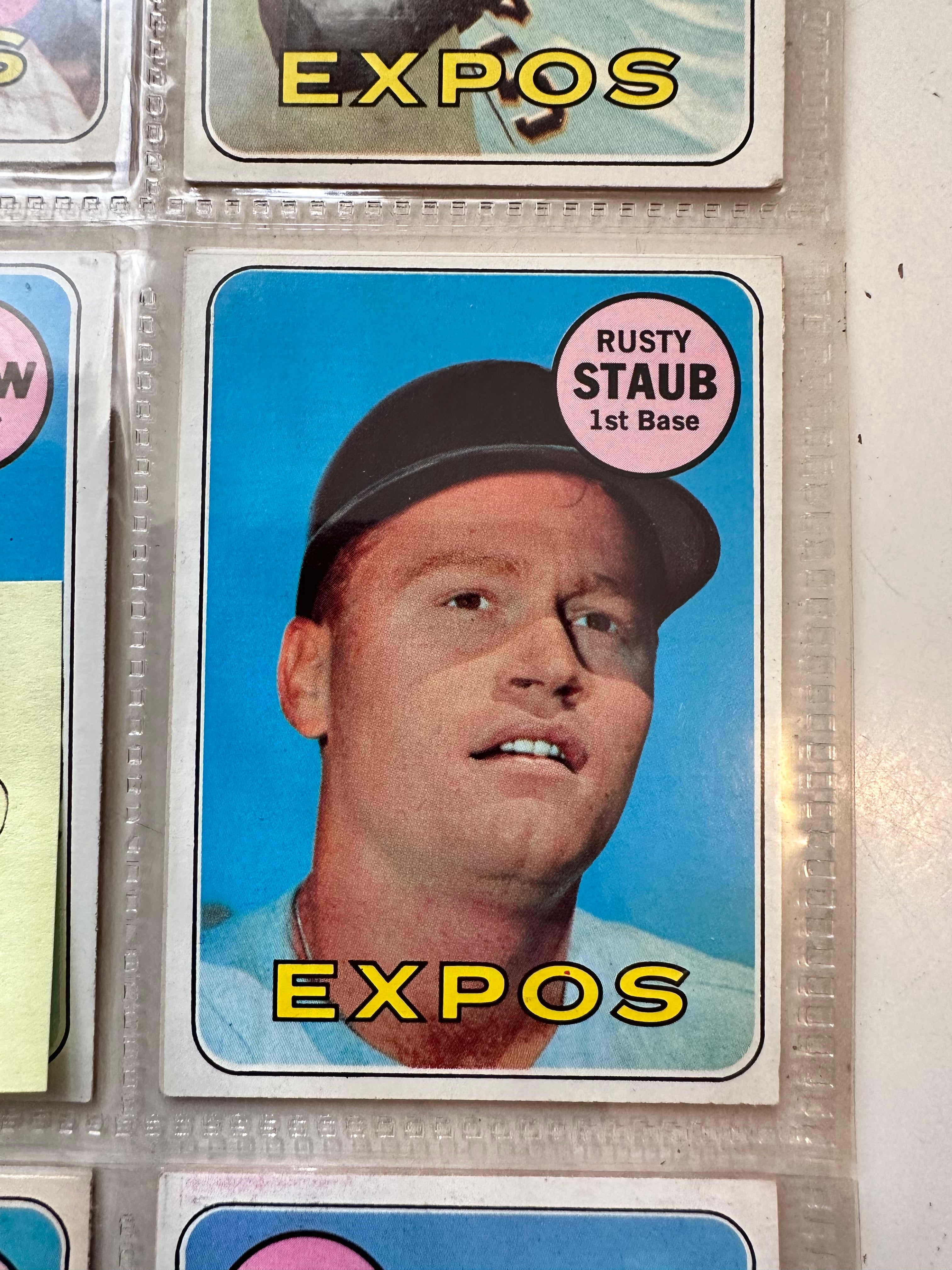 Vintage 1969 Montreal Expos Baseball Cards - Complete 21 Card First Year Set | Rare MLB Collectibles for Sports Memorabilia Fans & Card Collectors | Perfect for Display, Investment, and Nostalgic Baseball Enthusiasts