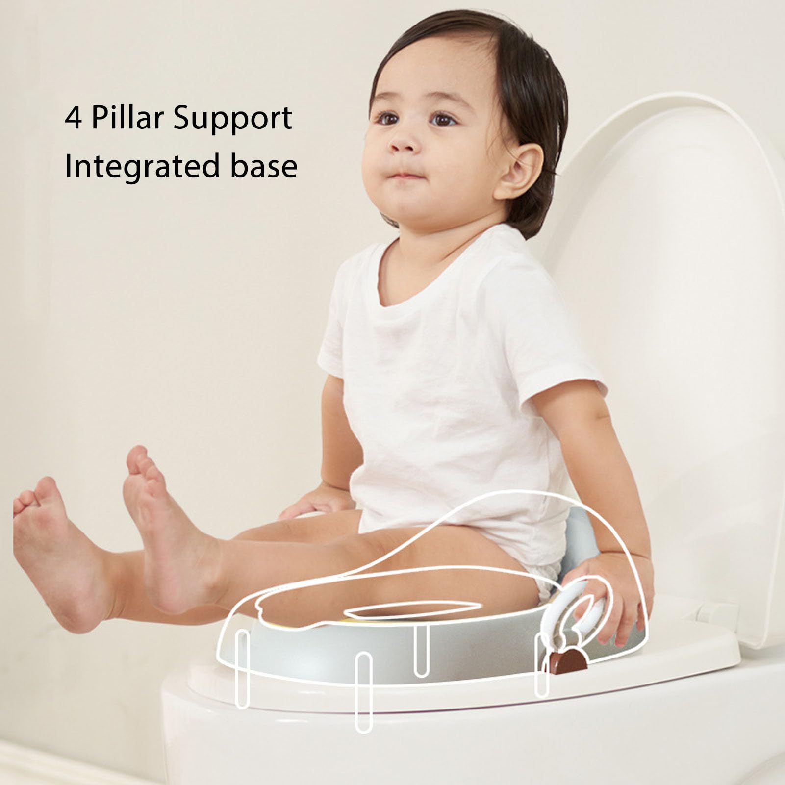 3-in-1 Portable Baby Potty Training Toilet Chair with Removable Pot & Easy Clean Design for Toddlers - Perfect for Home, Travel & Daycare Use (Boys & Girls)