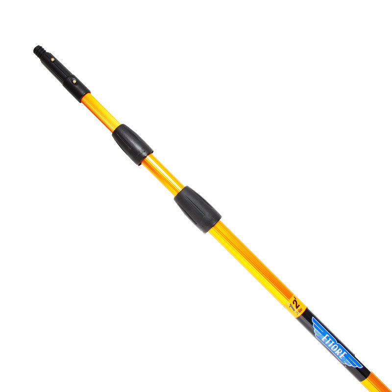 Ettore 3-Section Extendable Reach Pole for Window Cleaning, Ceiling Fans & High Dusting – Lightweight & Durable Cleaning Tool for Home & Commercial Use
