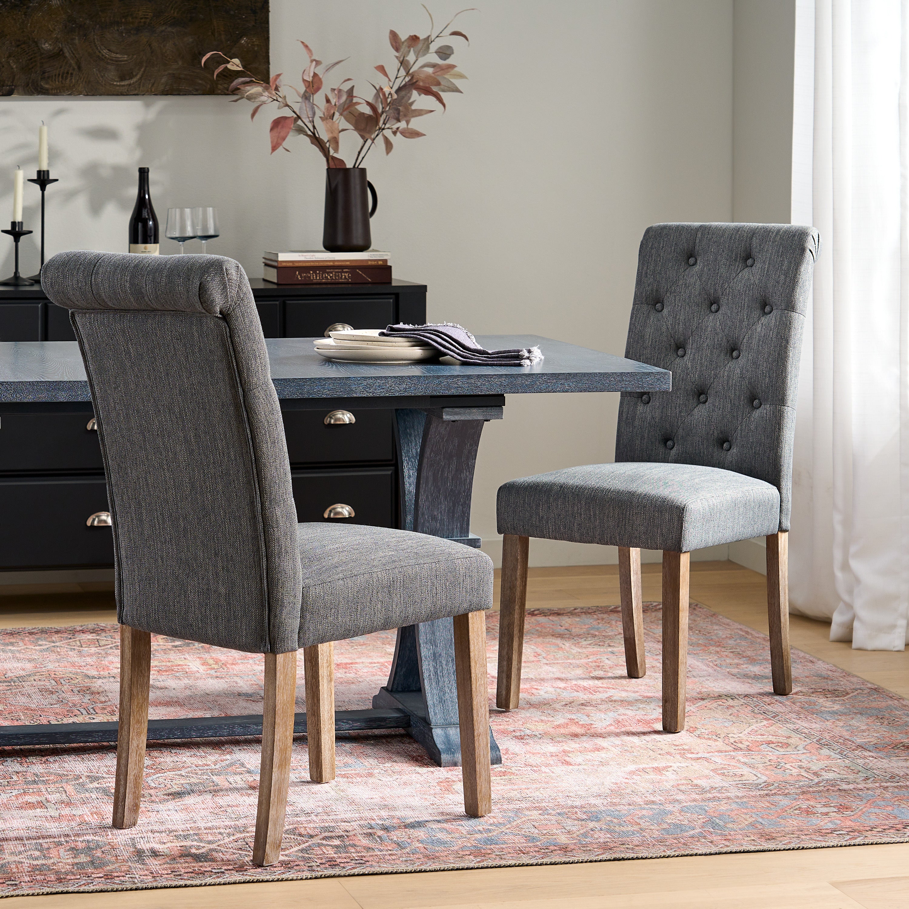 Modern Dining Chairs MP2 (Set of 2) - Sturdy & Comfortable Kitchen Chairs for Dining Room, Restaurant, or Cafe - Perfect for Home, Office, and Commercial Use