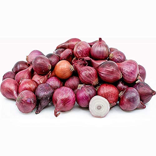 Fresh Red Pearl Onions 10oz (Pack of 3) - Premium Quality Small Onions for Salads, Pickling & Gourmet Cooking