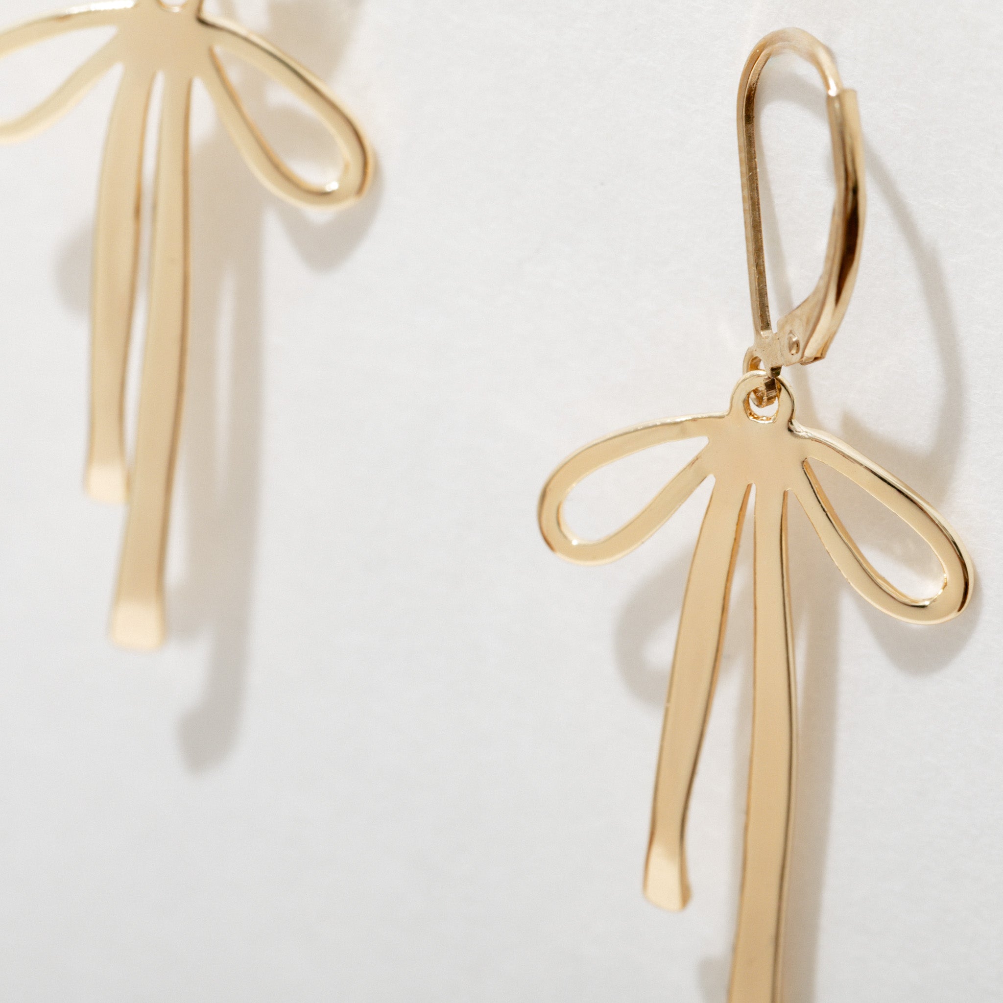 Elegant Bow Drop Earrings for Women - Dainty Pearl & Crystal Bridal Jewelry - Perfect for Weddings, Parties & Special Occasions