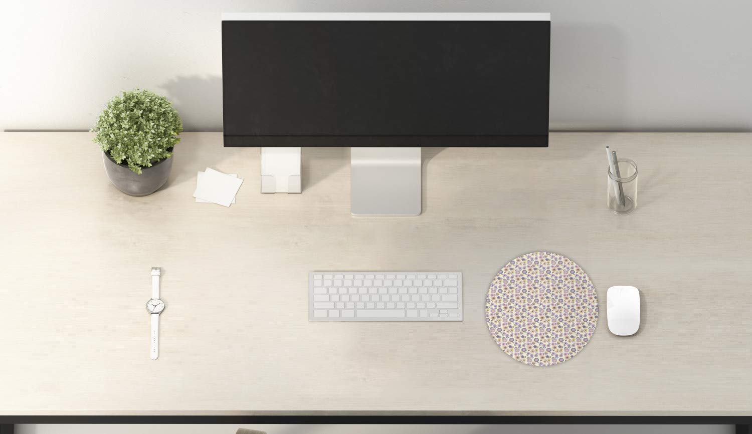Ambesonne Floral Spring Mouse Pad - 8