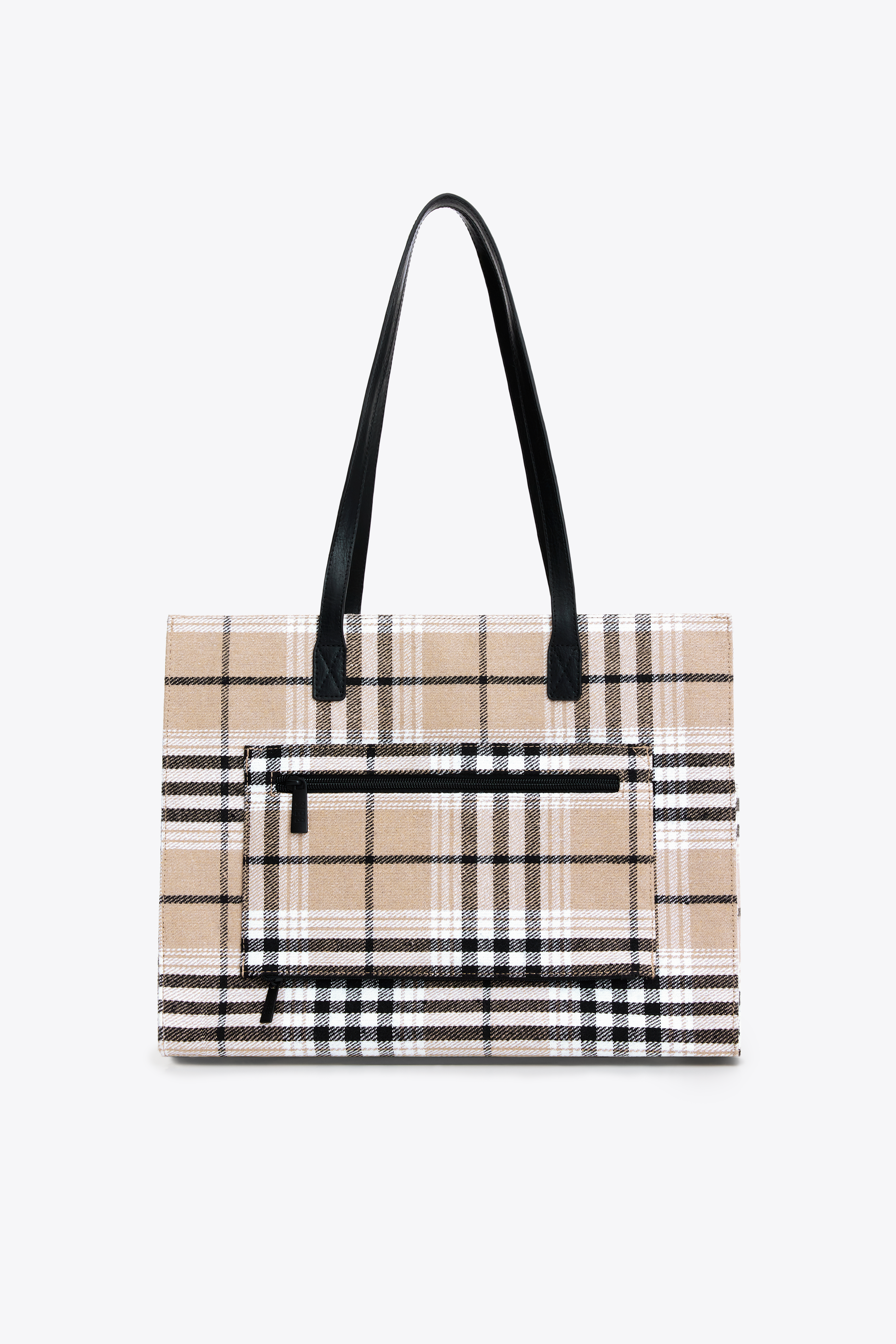 Stylish Plaid Work Tote Bag for Women - Professional Office Laptop Bag with Spacious Compartments | Perfect for Business Meetings, Commuting & Travel