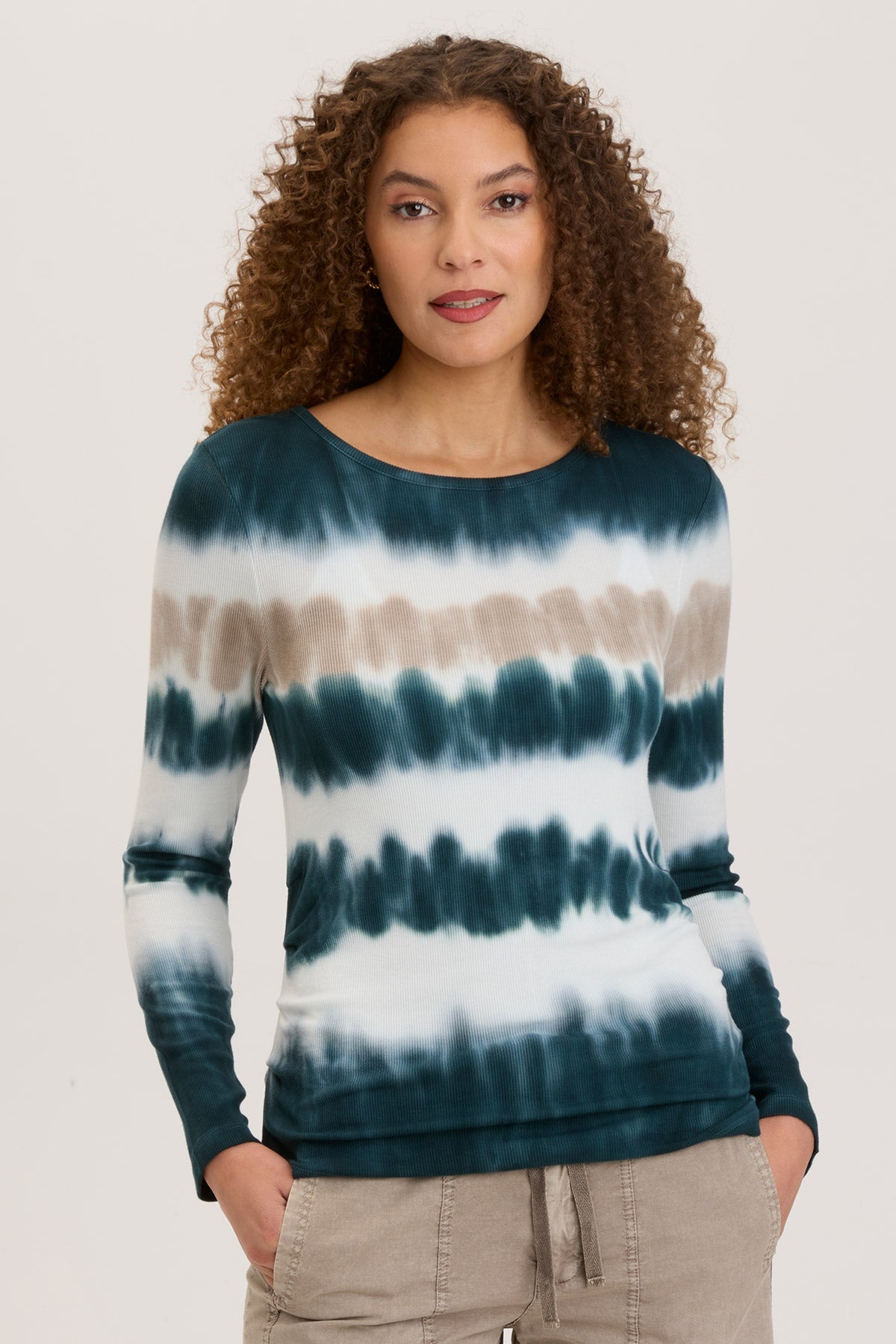 Edie Women's Long Sleeve T-Shirt - Soft Cotton Casual Top for Everyday Wear | Perfect for Work, Lounge & Layering