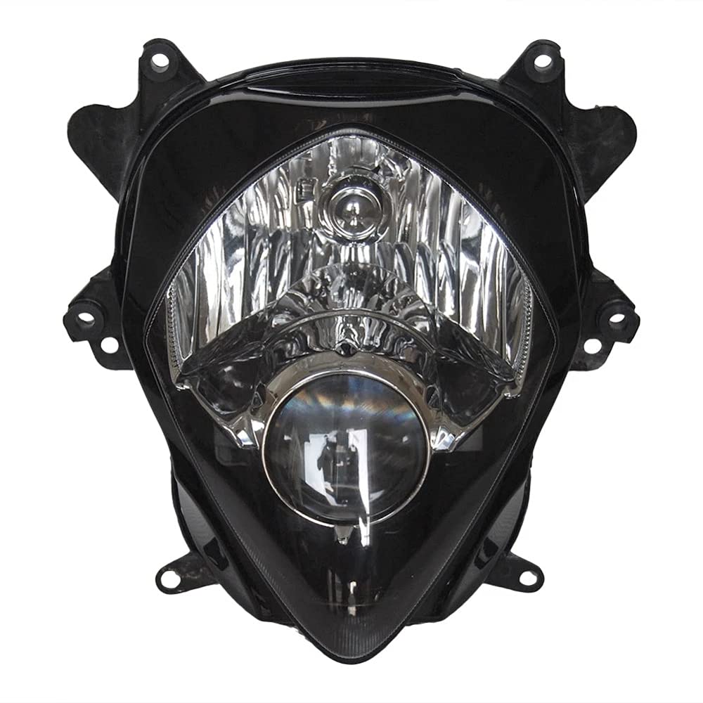 Suzuki GSX-R1000 2007-2008 Motorcycle Headlight Assembly - Clear Front Headlight Housing Replacement for GSXR1000 - Perfect for Night Riding & Off-Road Adventures