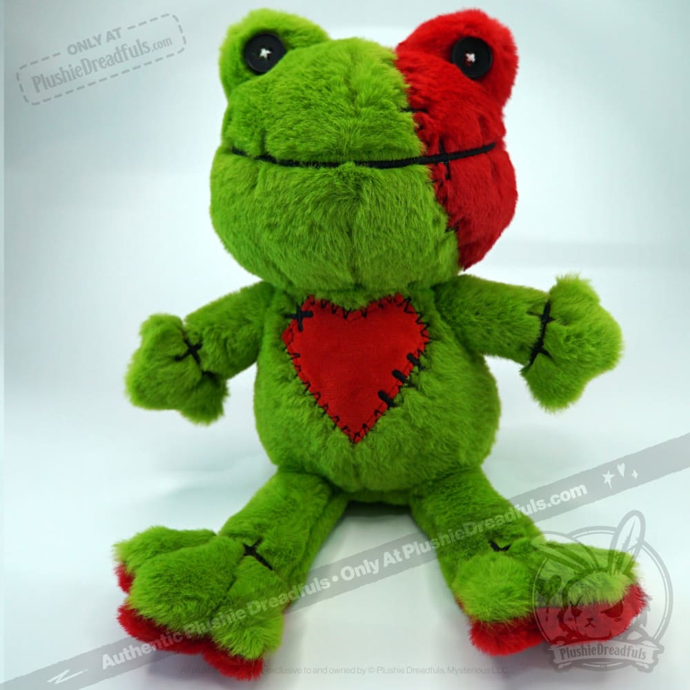Plushie Dreadfuls Love Frog Stuffed Animal - Soft Cuddly Plush Toy for Kids, Valentine's Gift & Anxiety Relief Companion | Perfect for Bedtime, Gifts & Emotional Support