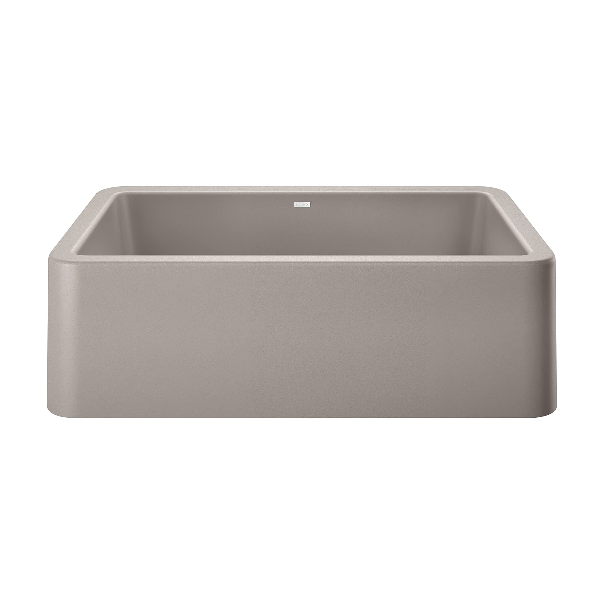 Ikon 33 Inch Single Bowl Farmhouse Apron Sink in Concrete Gray - Perfect for Kitchen Remodeling & Rustic Home Decor