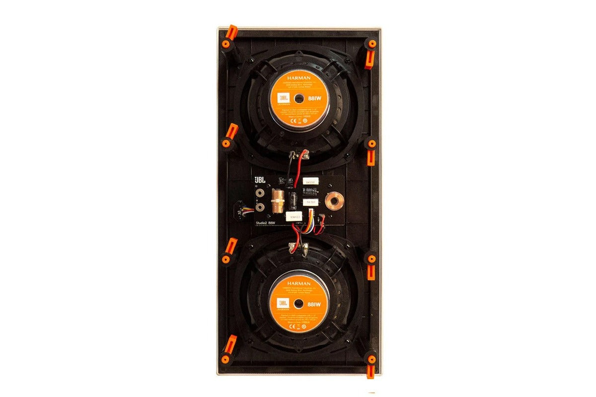 JBL Studio 2 88IW Dual 8-Inch In-Wall Speaker - High Performance Home Audio System for Surround Sound, Home Theater & Indoor Entertainment (Each)