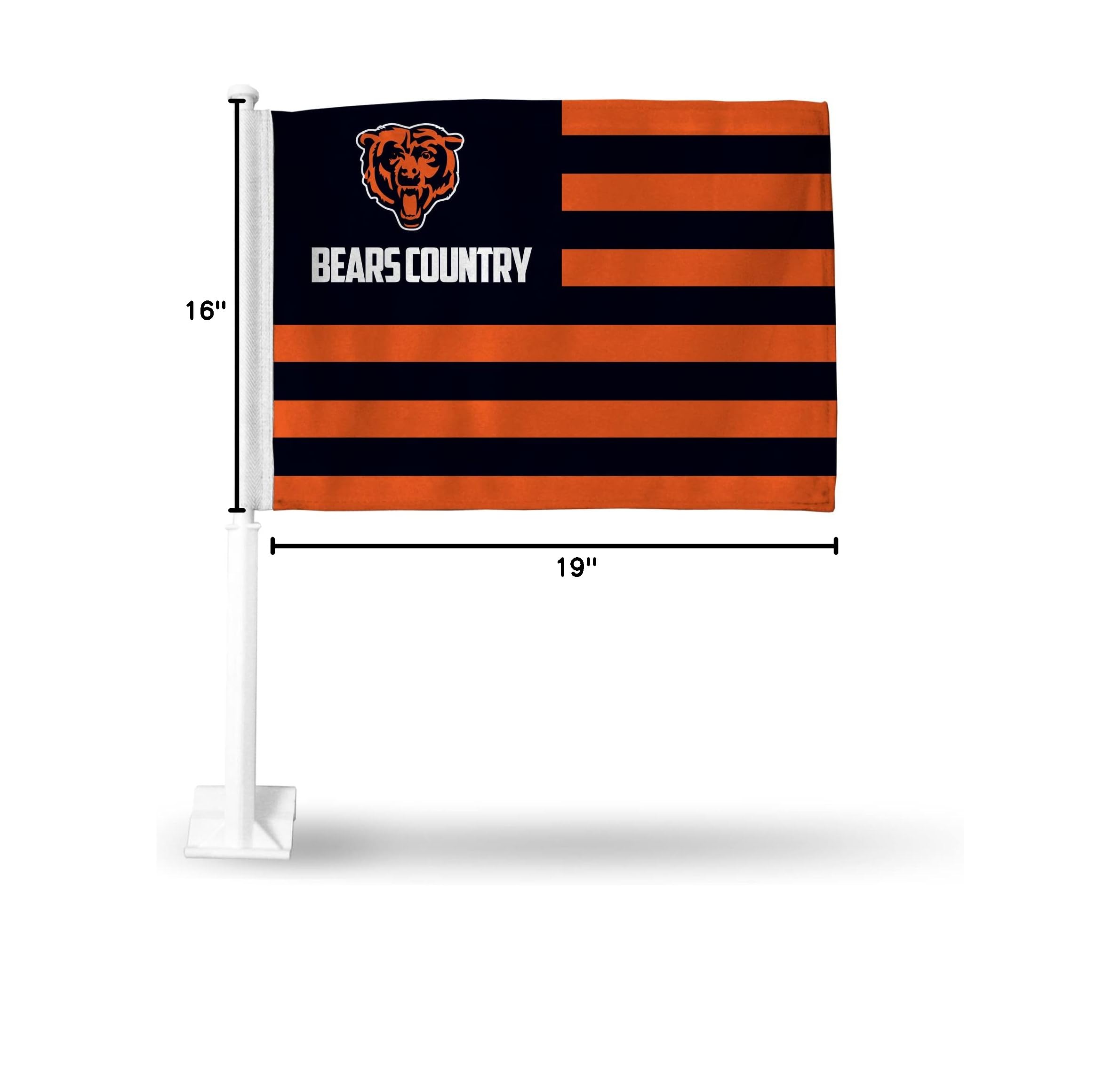 NFL Double Sided Car Flag - Rico Industries Officially Licensed Team Logo Car Accessory for Game Day Tailgating & Road Trips