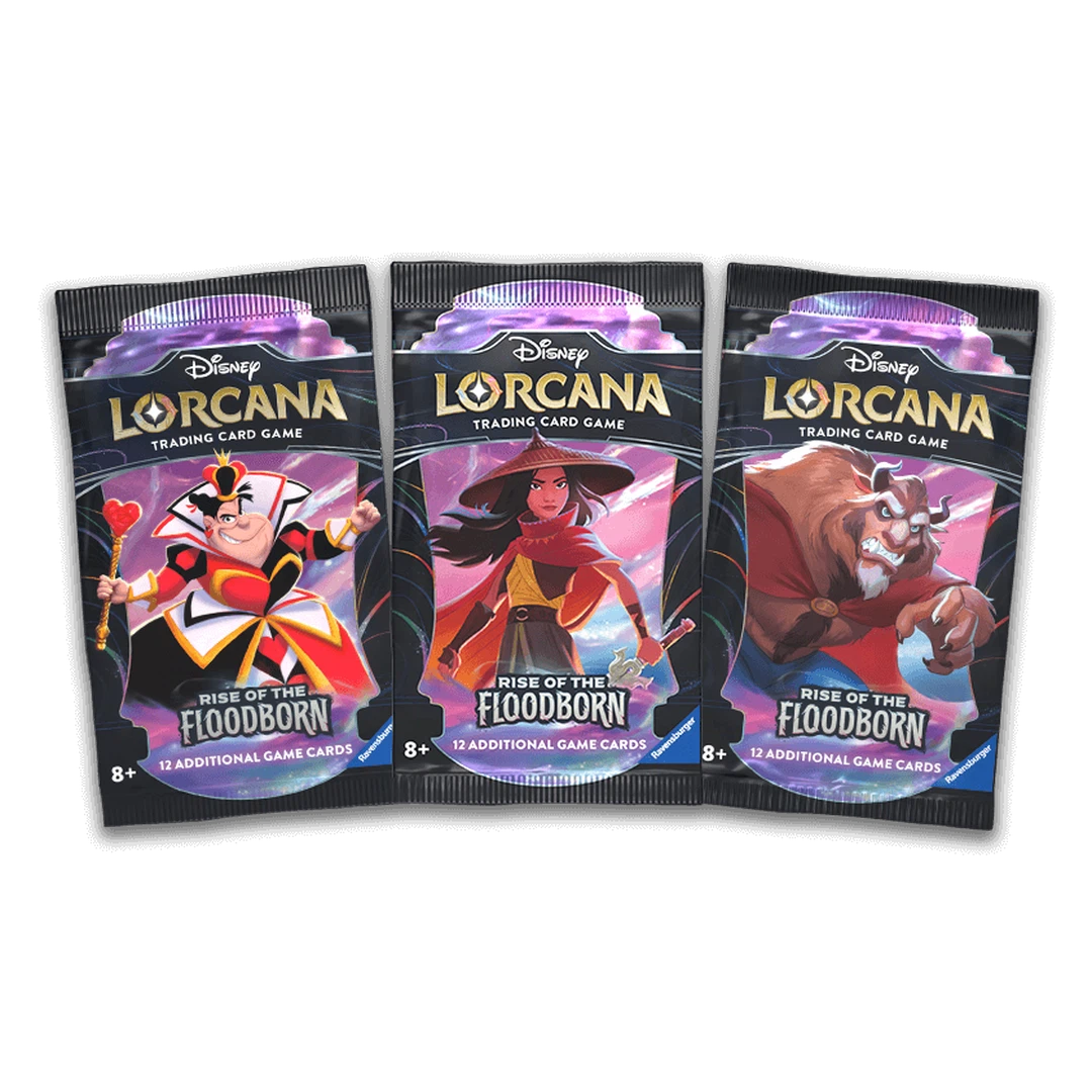 Disney Lorcana TCG: Rise of the Floodborn Booster Box - 24 Packs for Collectors & Players | Trading Card Game Expansion for Tournaments & Casual Play