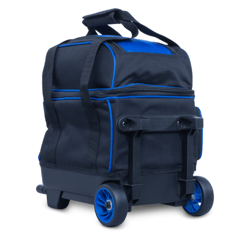 Brunswick Zone Single Roller Blue Bowling Bag - Durable & Lightweight for League Play & Practice | Perfect for Men, Women & Youth Bowlers | Fits Bowling Shoes & Accessories