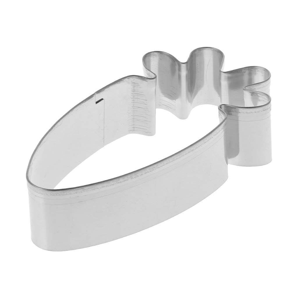 Easter Carrot Cookie Cutter Set - Stainless Steel Baking Tools for Cookies, Biscuits, Pastry & Cake Decorating | DIY Fondant Mold for Easter Desserts & Holiday Baking