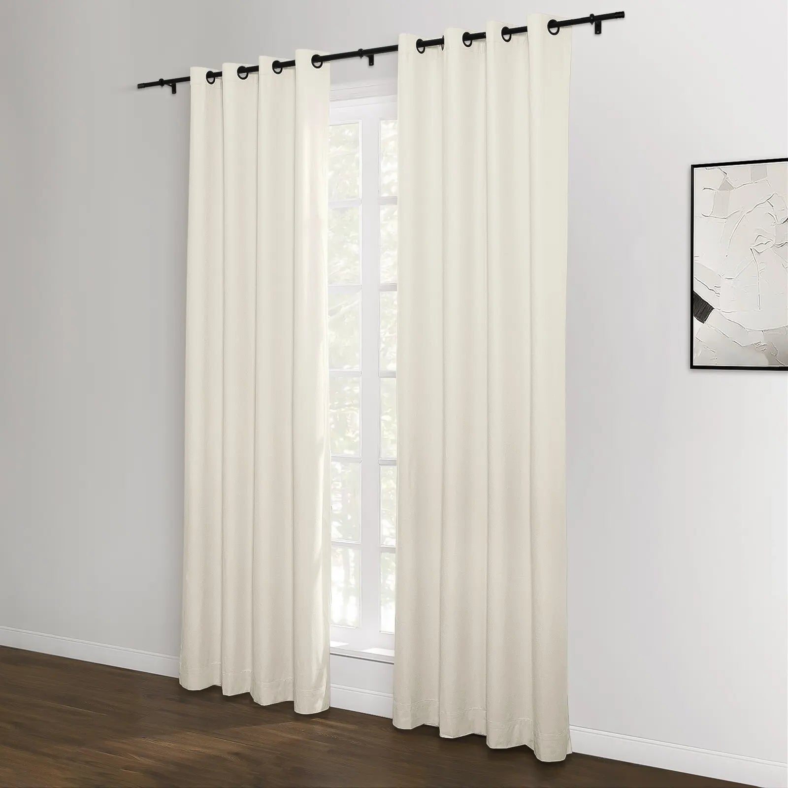 Lila 100% Blackout Curtains with Grommet Top - Light Blocking Window Drapes for Bedroom, Nursery & Home Theater