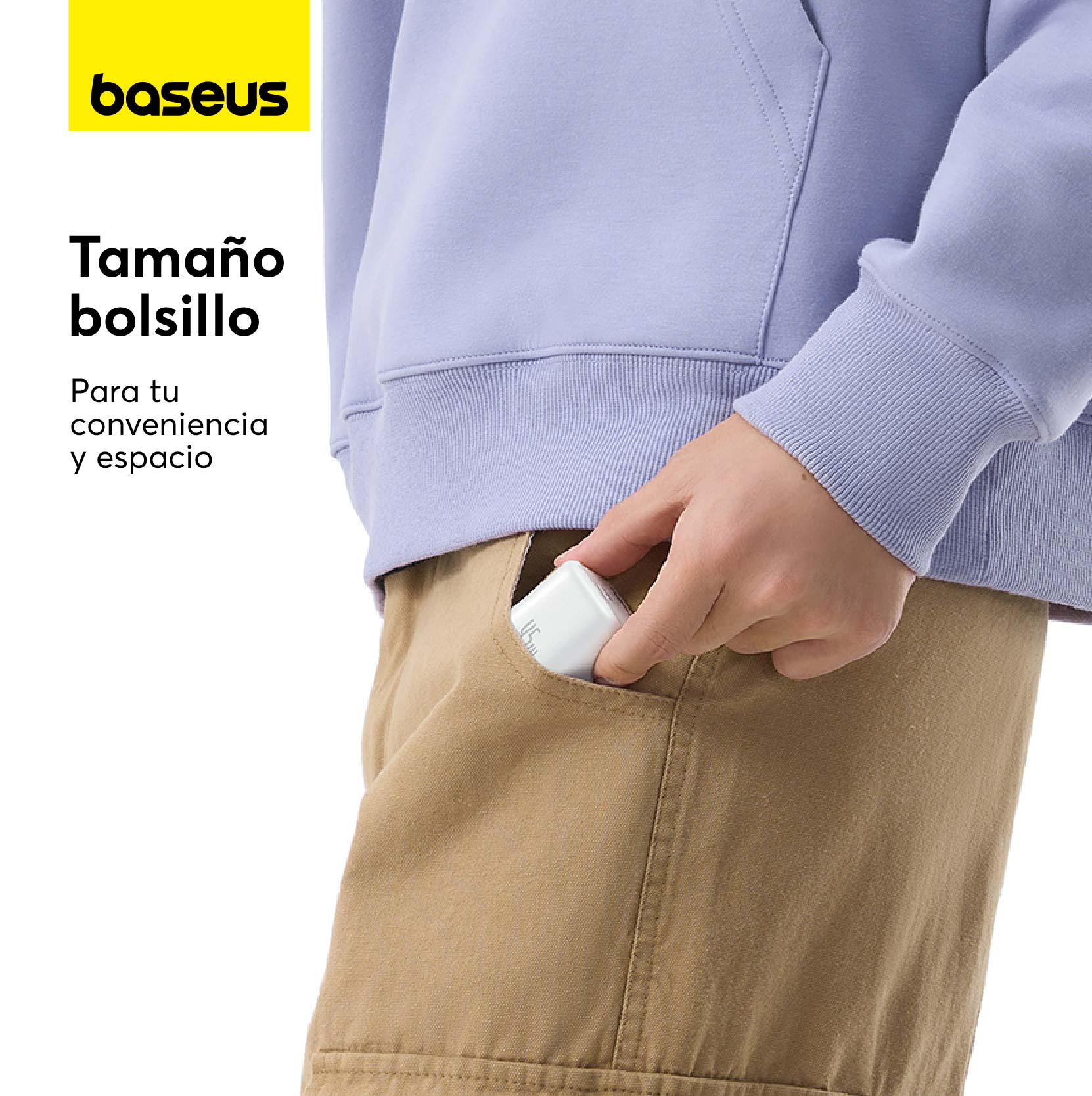 Baseus PicoGo GaN6 45W USB-C Fast Charger - White | Compact & Powerful Charging for iPhone, Android, MacBook, Travel & Office