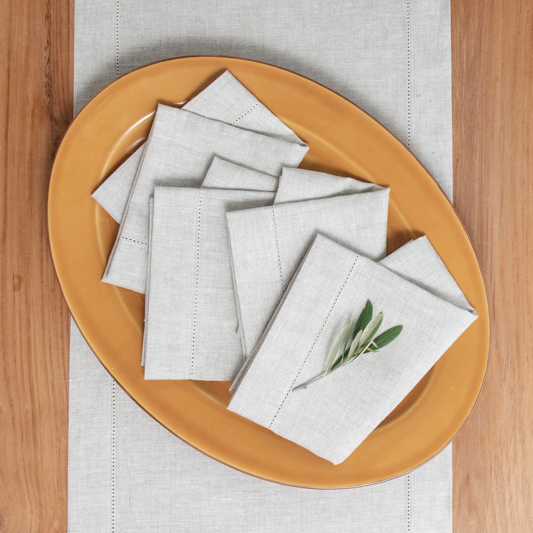Premium Medium Weight Hemstitch Napkins - 12-Pack White Linen Dinner Napkins for Formal Dining, Weddings & Special Occasions