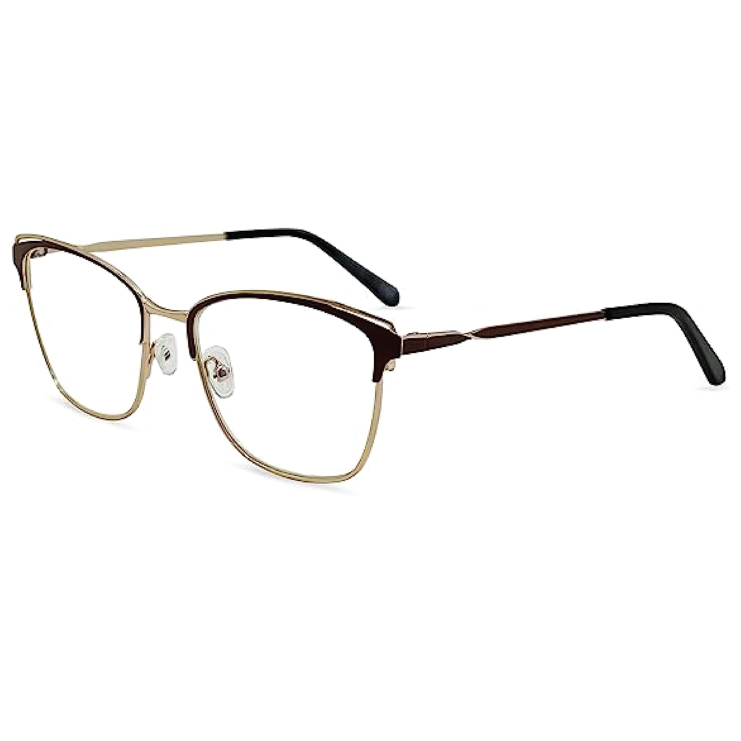 Blue Light Blocking Glasses - Classic Browline Readers for Computer & Reading