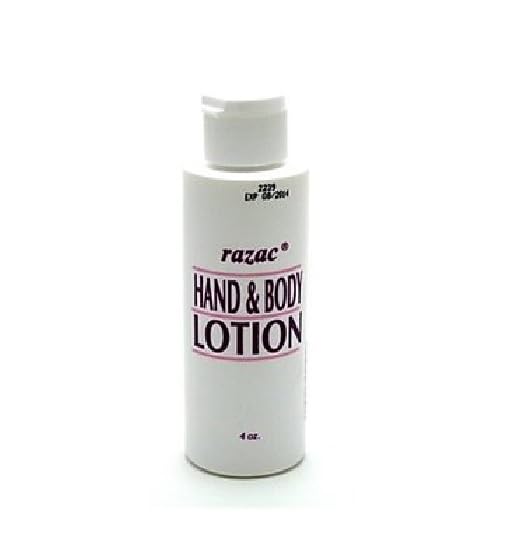 Razac Hand & Body Lotion - 4 oz Moisturizing Cream for Dry Skin | Hydrating & Nourishing for All Skin Types | Perfect for Daily Use at Home, Office & Travel