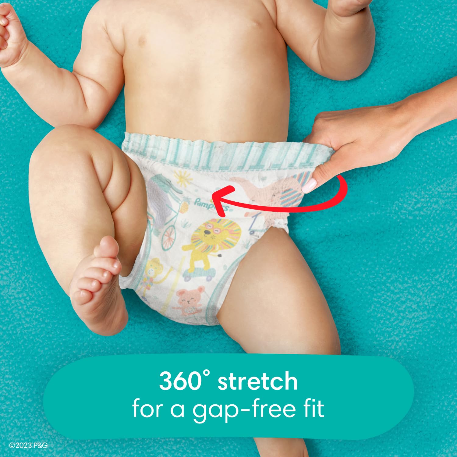 Pampers Pull-On Cruisers 360° Fit Disposable Baby Diapers - Size 3 (2 x 168 Count) | 2 Months Supply | Hypoallergenic Sensitive Water-Based Baby Wipes (12X Multi-Pack, 1008 Count) | Perfect for Overnight Protection & Active Toddlers