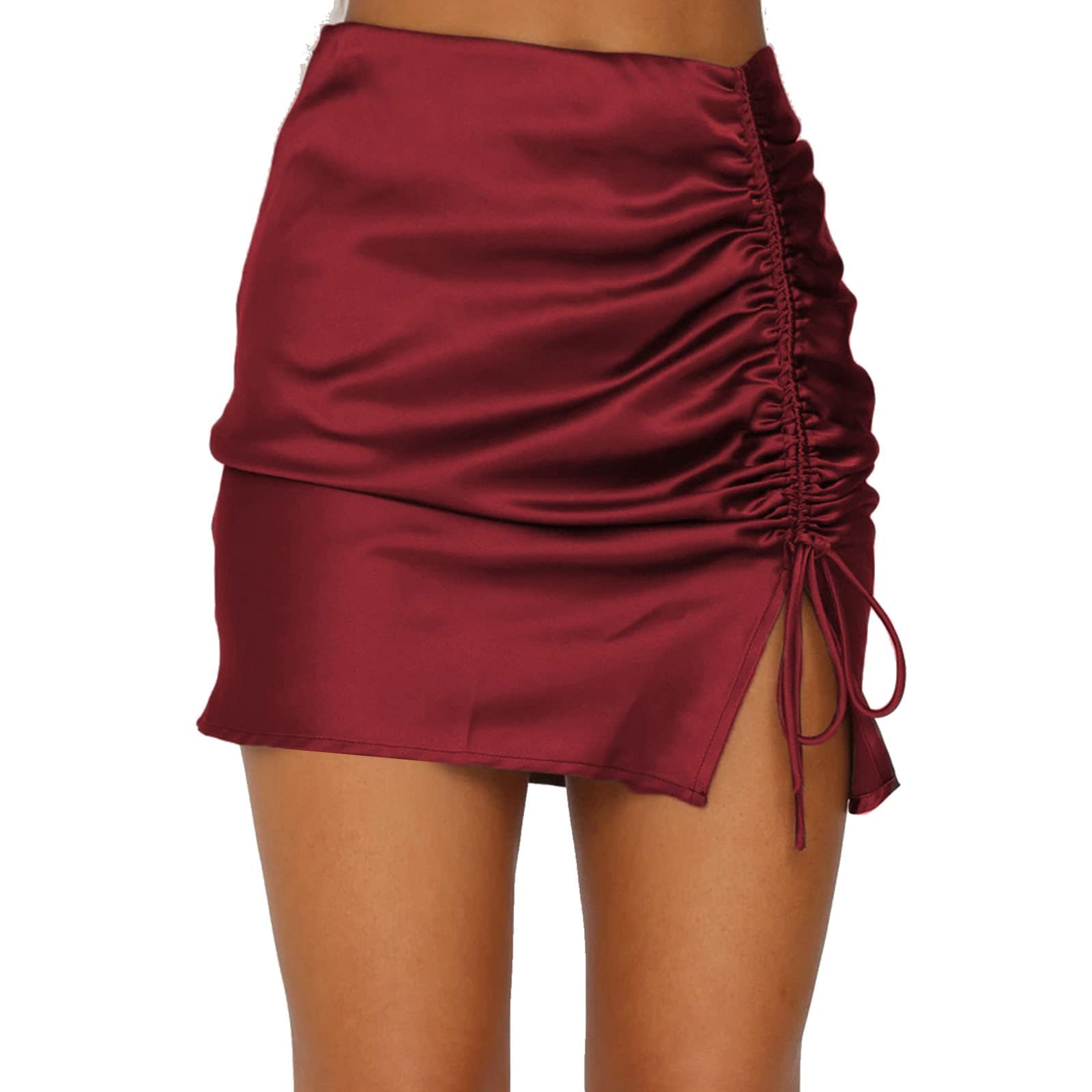 High Waisted Women's Skirt - Bathing Suit Cover Up, Yoga Sports Short Skirt & Silk Beach Wrap - Perfect for Swimming, Yoga, Gym & Summer Outfits