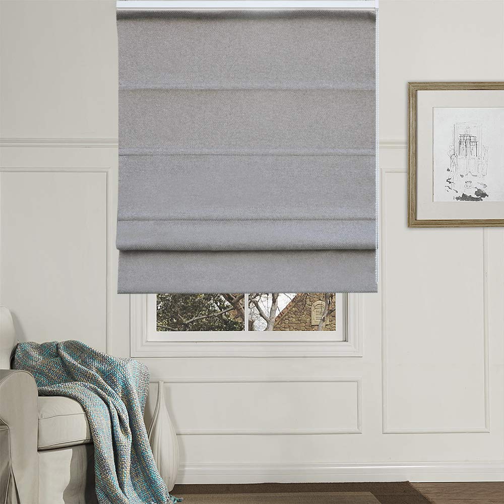 Artdix Custom Blackout Roman Shades - Thermal Insulated Window Blinds 50