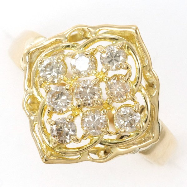 18K Yellow Gold Diamond Ring for Women - Elegant Solitaire Engagement & Wedding Band - Perfect for Proposals, Anniversaries, and Special Occasions