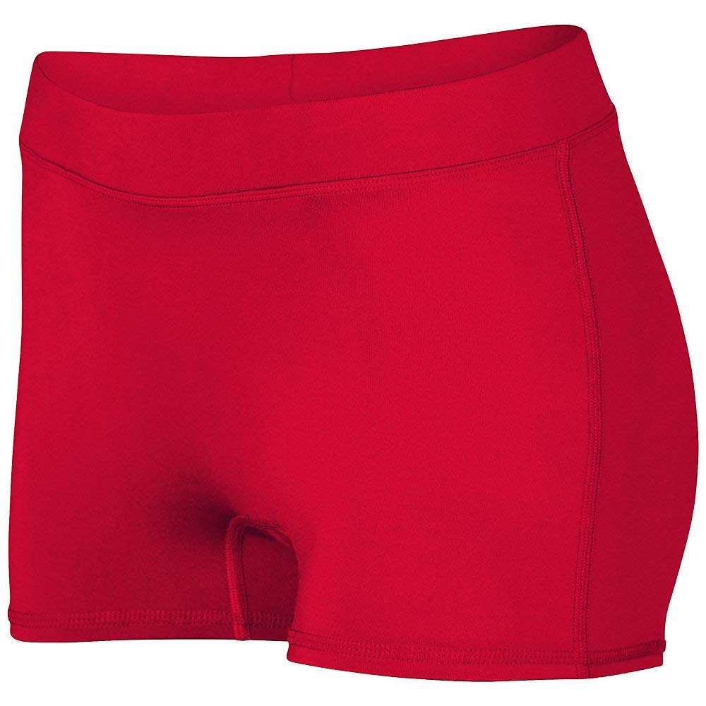 Girls Medium Red Dare Shorts - Trendy Athletic Shorts for Running, Gym & Casual Wear | Perfect for Teens & Kids Active Lifestyle