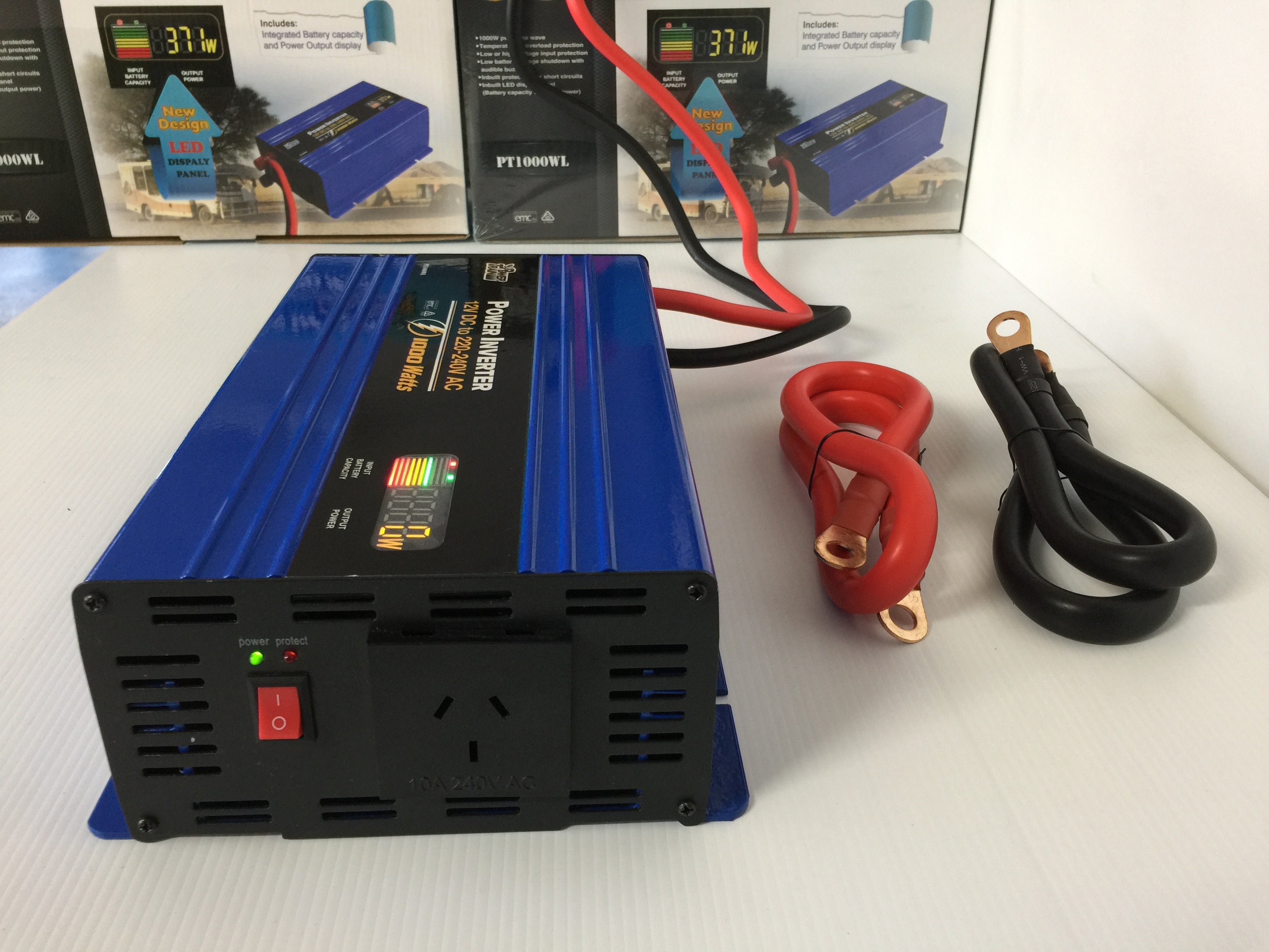 1000W Pure Sine Wave Power Inverter 12V to 110V - Car & Home Use for RV, Camping, Appliances & Electronics