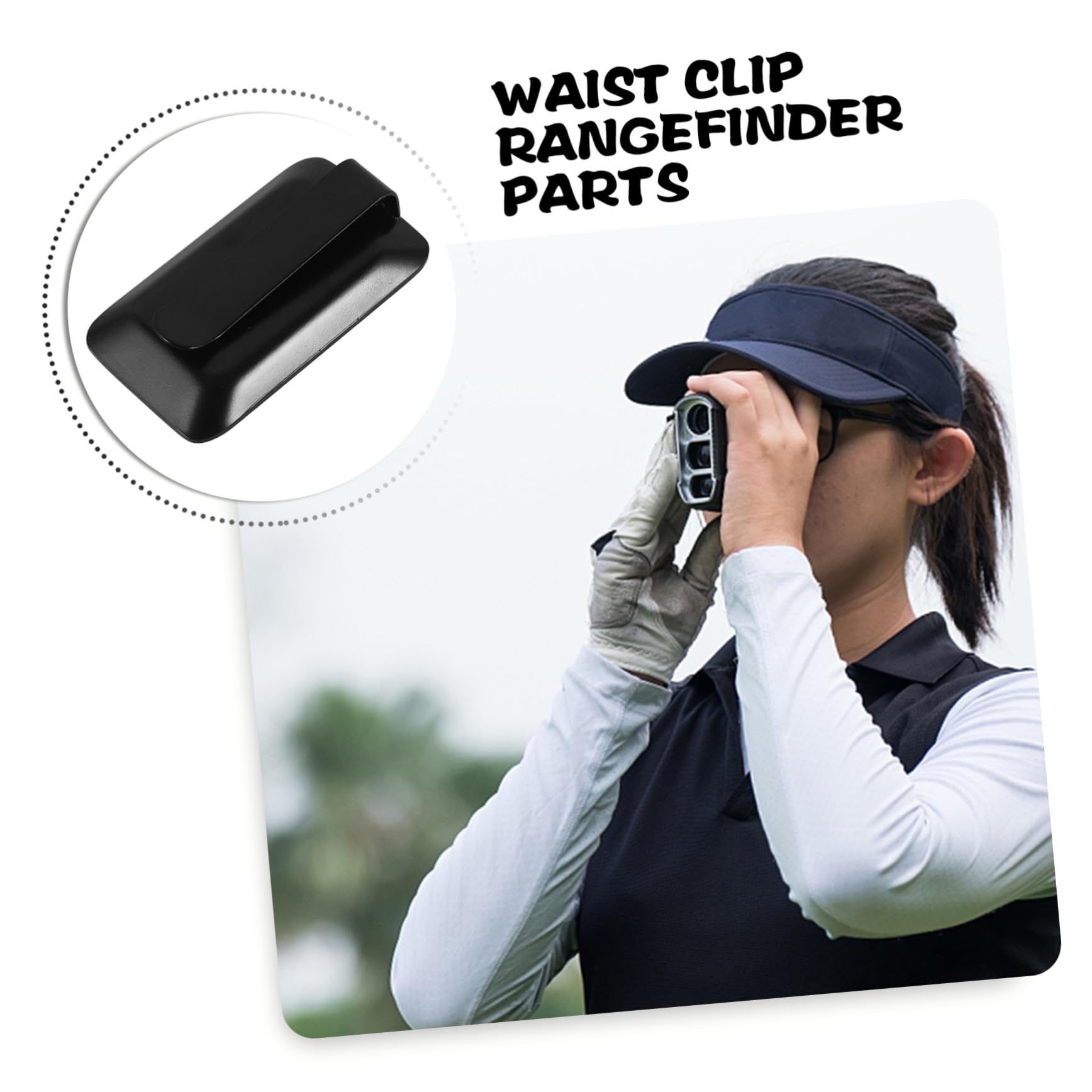 Happyyami Golf Rangefinder Clip - Secure Clamp for Golf Accessories | Perfect for Golf Bags & Carts