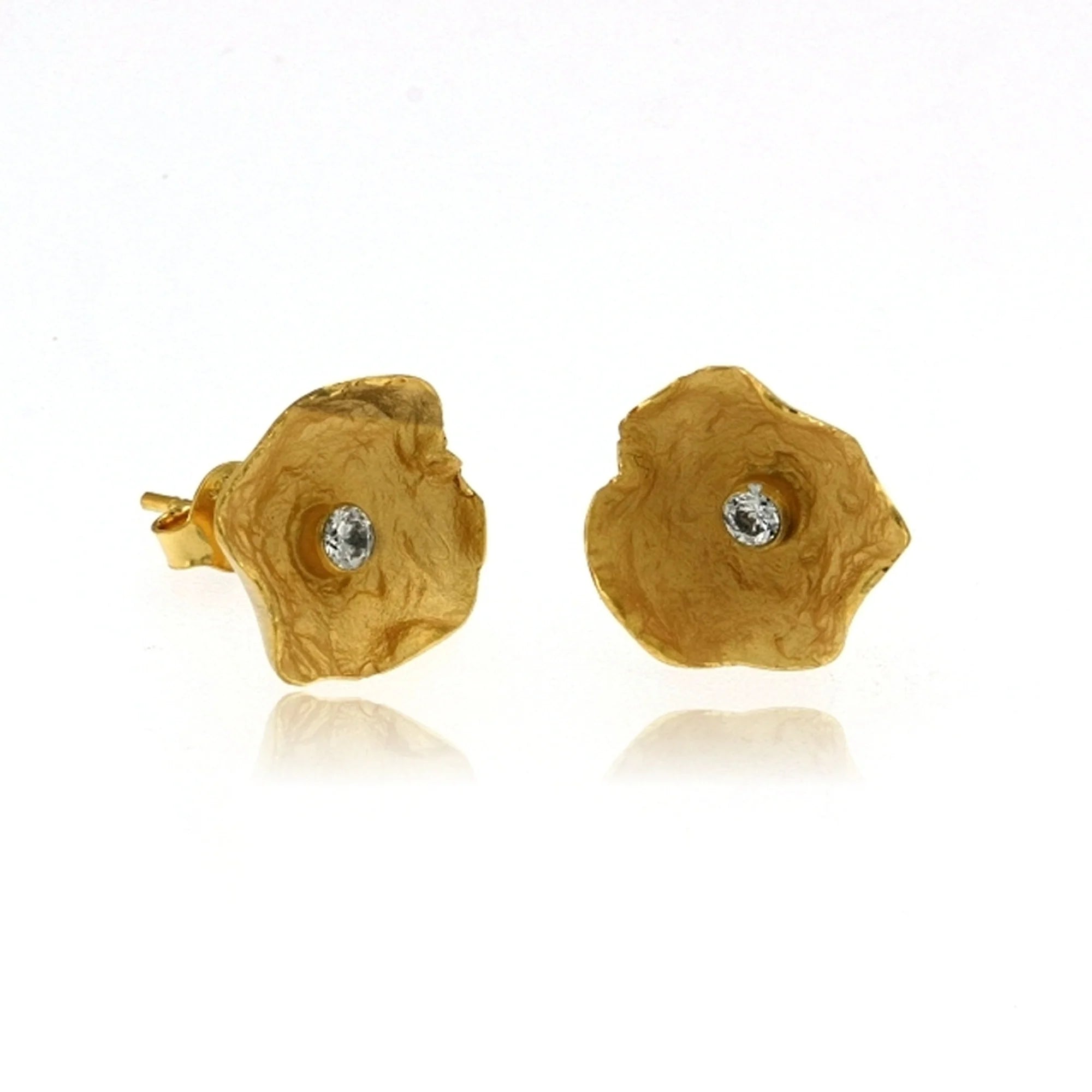 Elegant Floral Petal Earrings for Women - Dainty Rose Gold Hoop Earrings for Daily Wear, Parties & Special Occasions