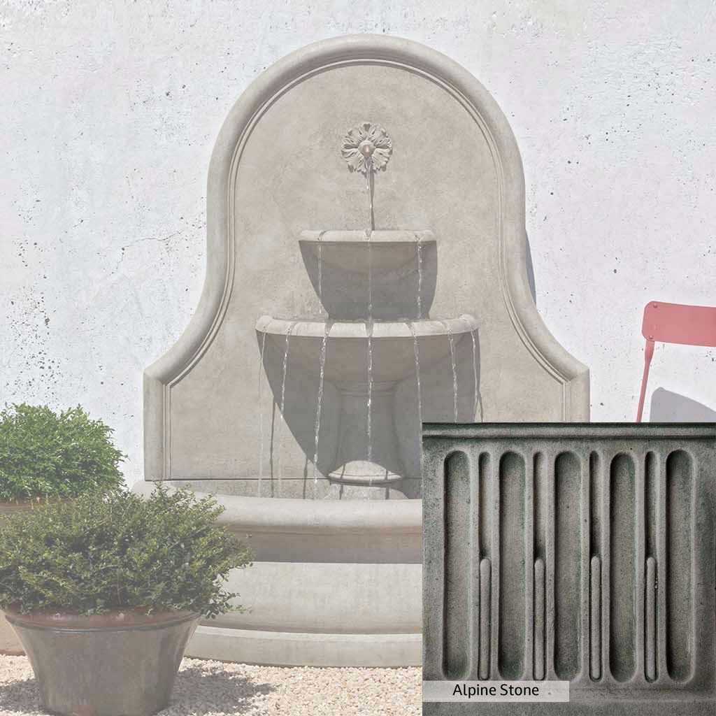 Campania International Estancia Outdoor Wall Fountain - Elegant Garden Water Feature for Patio, Yard, and Landscape Decor