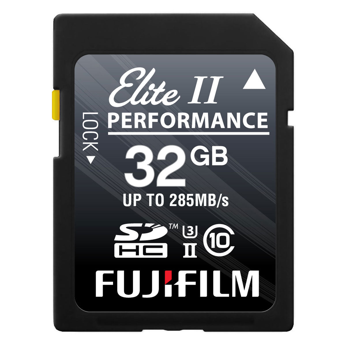 Fujifilm 32GB Elite II Performance UHS-II SDXC Memory Card - High Speed for DSLR Cameras, 4K Video & Professional Photography