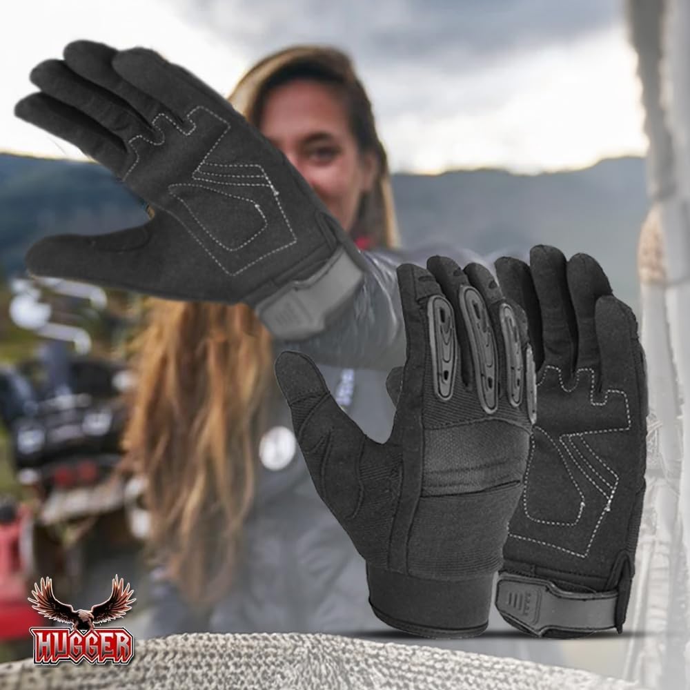 Men's Air Cooled No Sweat Knit Motorcycle Gloves - Extreme Comfort & Breathable for Police & Riding - Perfect for Long Rides & Hot Weather