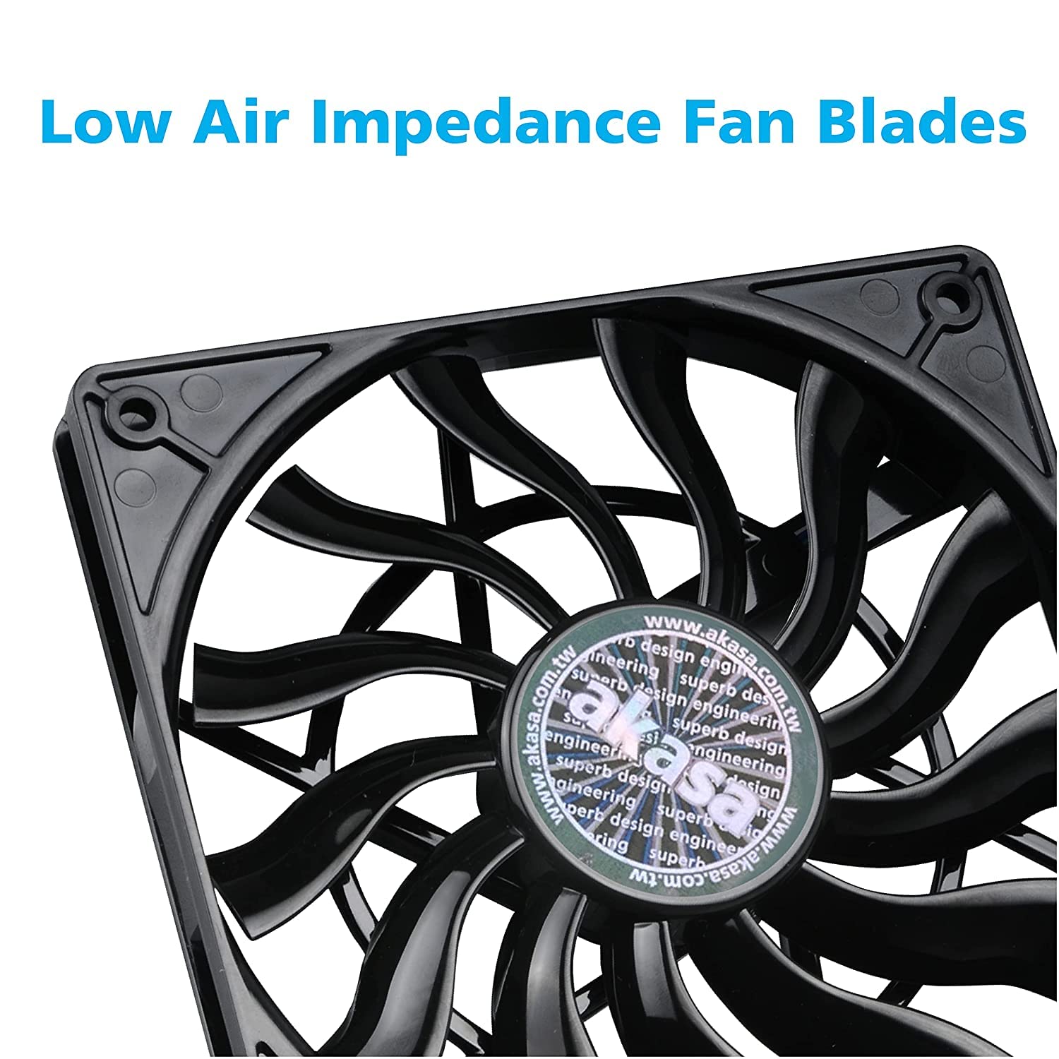 Akasa Slimfan 120mm PWM PC Case Fan - Ultra Thin 15mm, 4-Pin Cooling Fan for HTPC, Slim Systems & Small Form Factor PCs - Quiet High Airflow Black Fan (AK-FN078) - Perfect for Home Theater PCs, Gaming Rigs & Compact Workstations