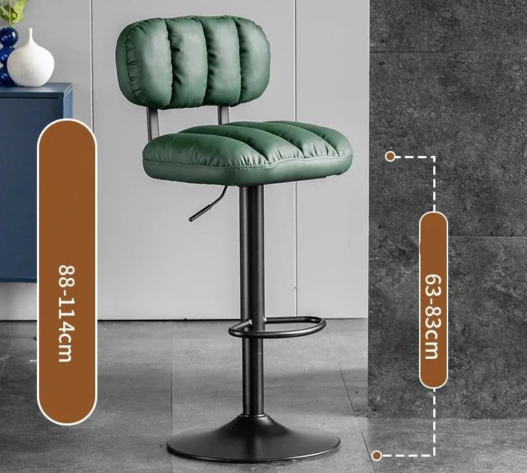 AA Design Modern Dining High Counter Bar Stool - Adjustable Height Kitchen Island Stool for Breakfast Nook, Bar, Restaurant & Home Decor