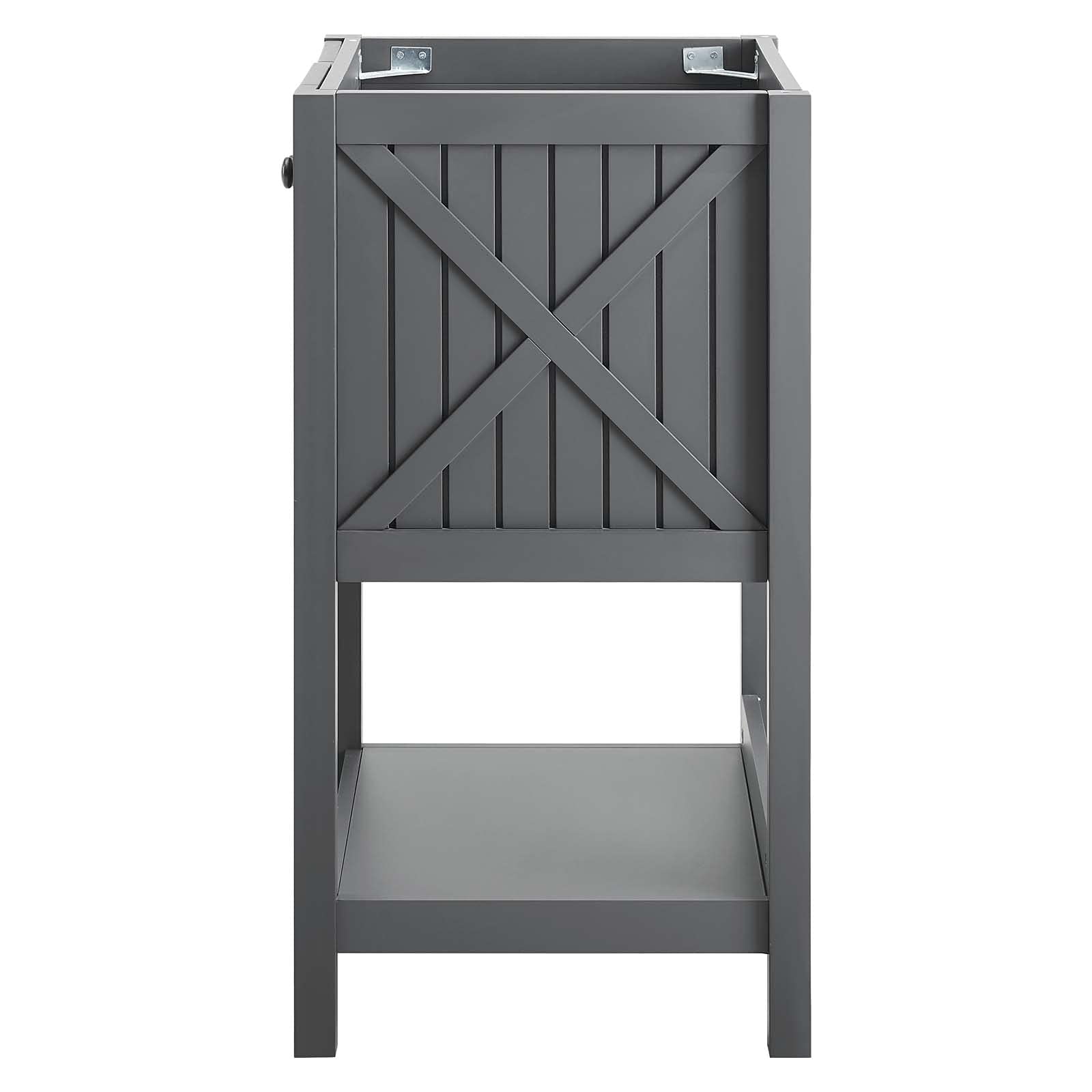Modern Grey Wood Vanity Cabinet for Bathroom - Hotel & Bedroom Contemporary Design (Sink Not Included) - Perfect for Bathroom Storage & Home Décor