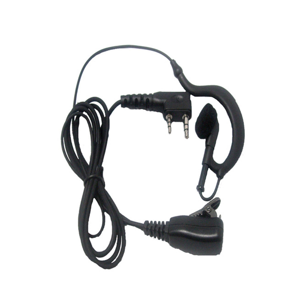 MaximalPower Pin Earpiece with Rubber Earhook & Earbud for Kenwood Two-Way Radios - Secure & Comfortable Communication for Security, Construction, and Outdoor Adventures