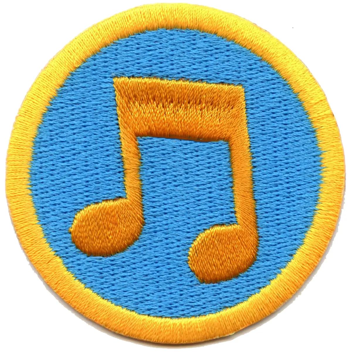 Reading Music Scout Merit Badge Embroidered Iron-On Patch for Boy Scouts & Girl Scouts - Perfect for Uniforms, Vests, Jackets & DIY Crafts