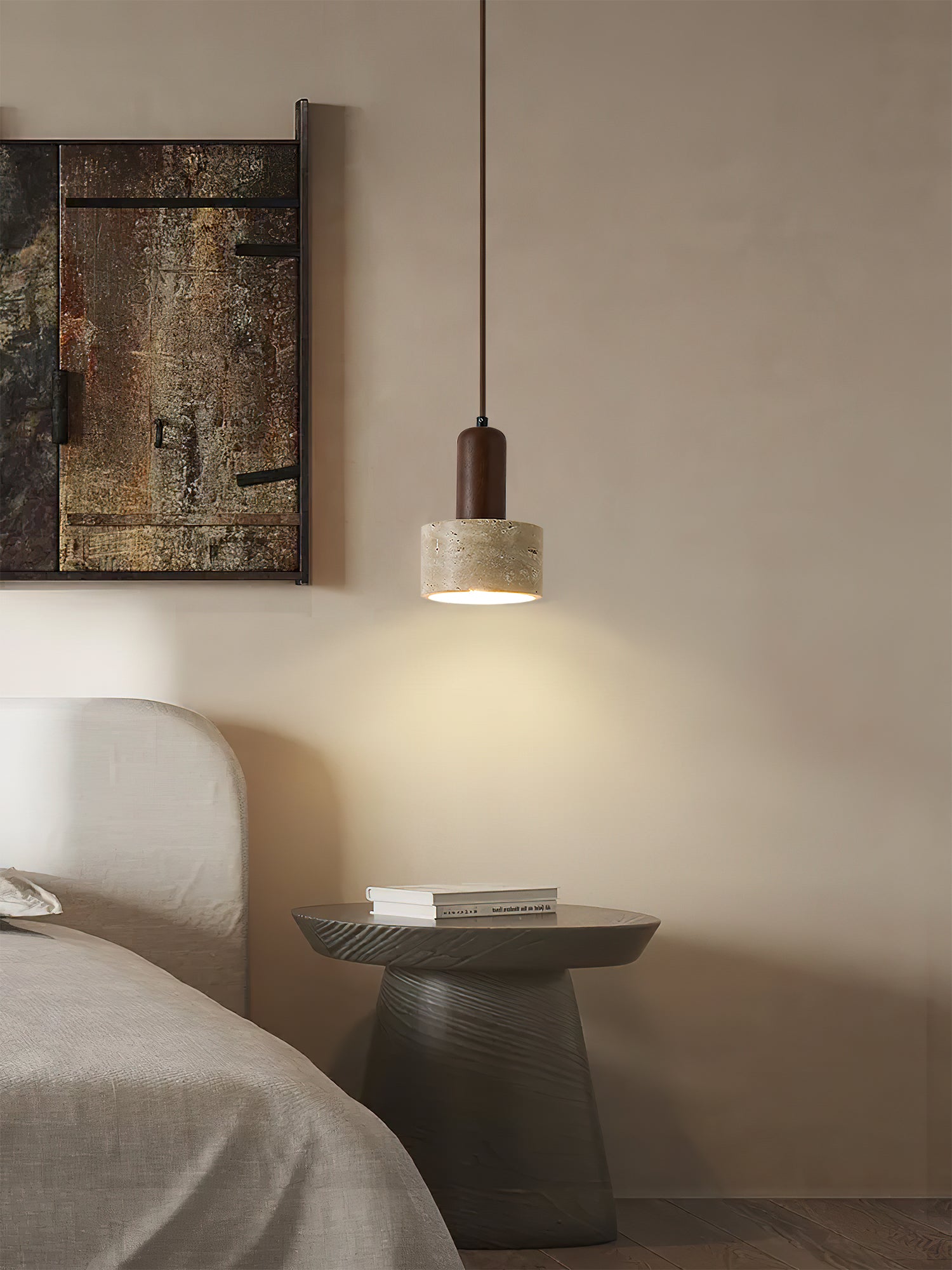 Modern Liam Round Pendant Lamp - Sleek Hanging Light Fixture for Dining Room, Kitchen Island & Living Room Decor