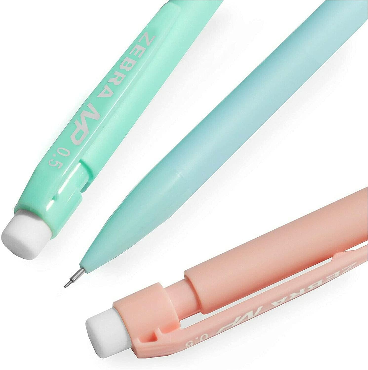 Zebra Z-Grip Smooth Ballpoint Pens & MP Mechanical Pencils - Pastel Colors (Pack of 10) - Premium Writing Tools for School, Office & Note Taking - Smooth Ink Flow & Comfort Grip for Long Writing Sessions