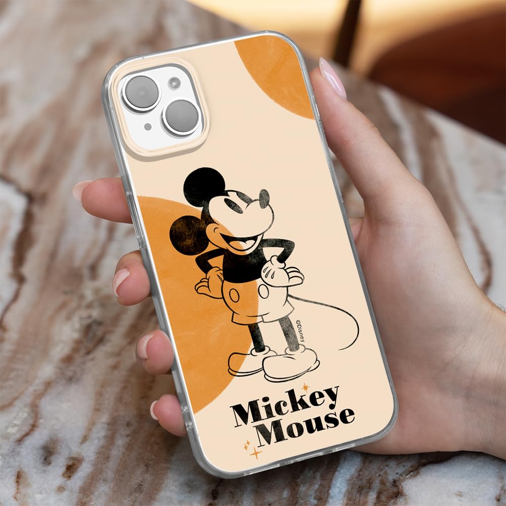 Original & Officially Licensed Disney Mickey Mouse iPhone 14 Case - Shockproof TPU Phone Cover with Precise Fit - Perfect for Everyday Use, Travel & Disney Fans
