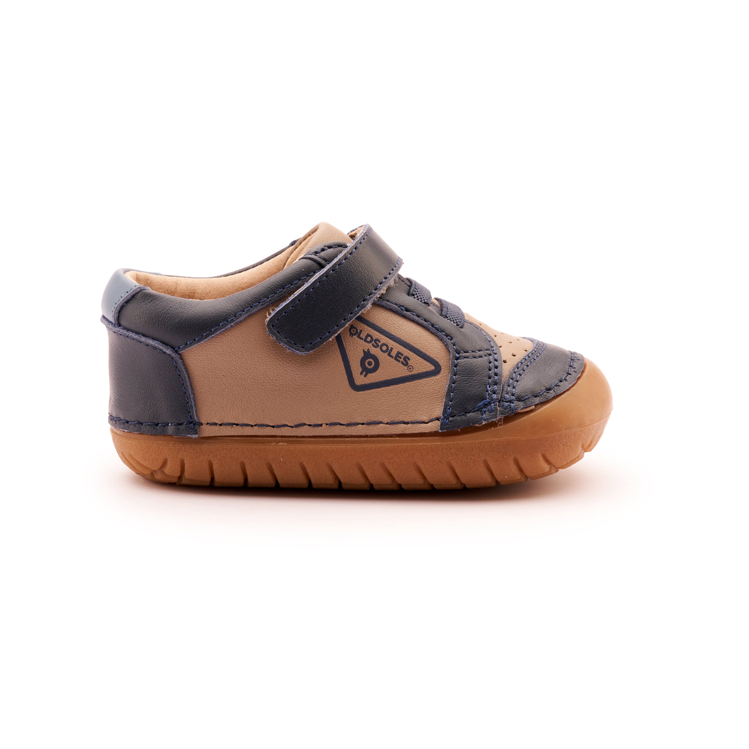Old Soles 4094 Badge Pave Casual Shoes for Boys & Girls - Comfortable Kids Sneakers in Taupe, Navy & Indigo | Perfect for School, Play & Everyday Wear
