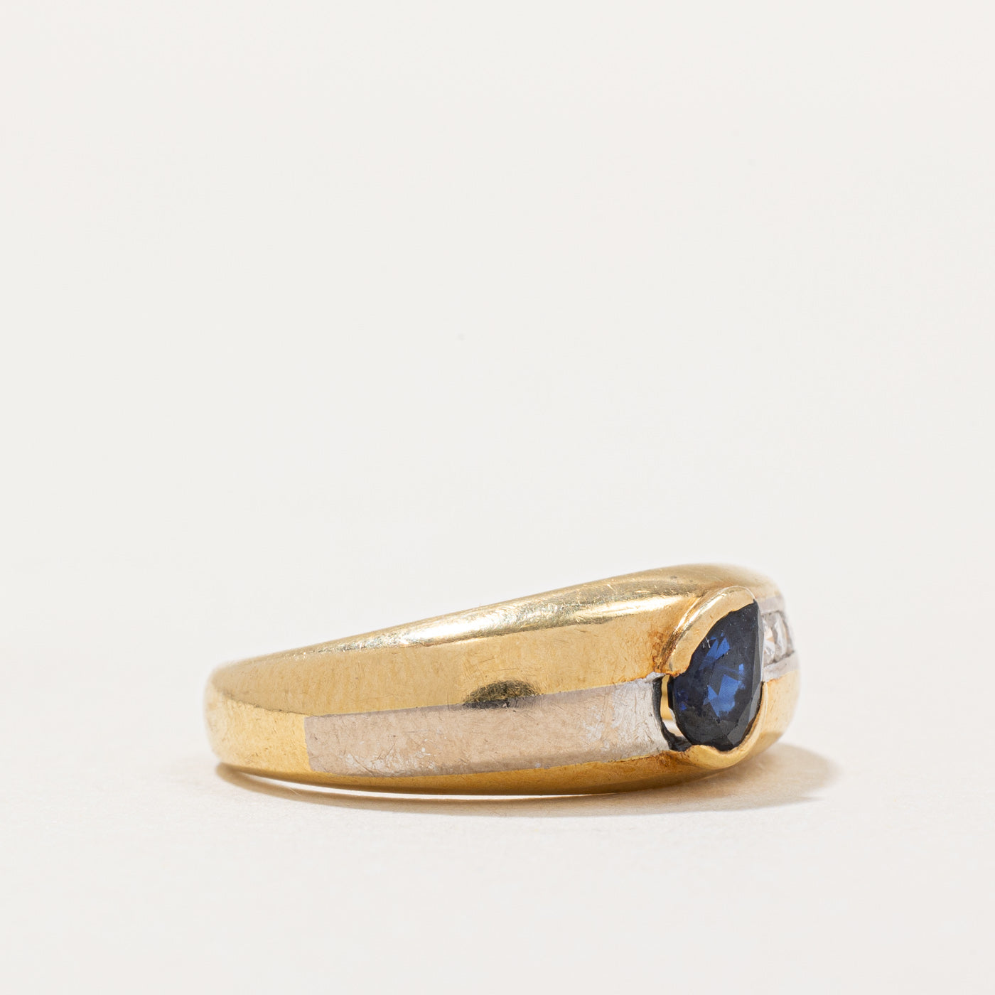 Exquisite 0.60ct Sapphire & 0.15ct Diamond Cocktail Ring - Size 6.75 | Elegant Statement Jewelry for Evening Parties, Weddings & Special Occasions