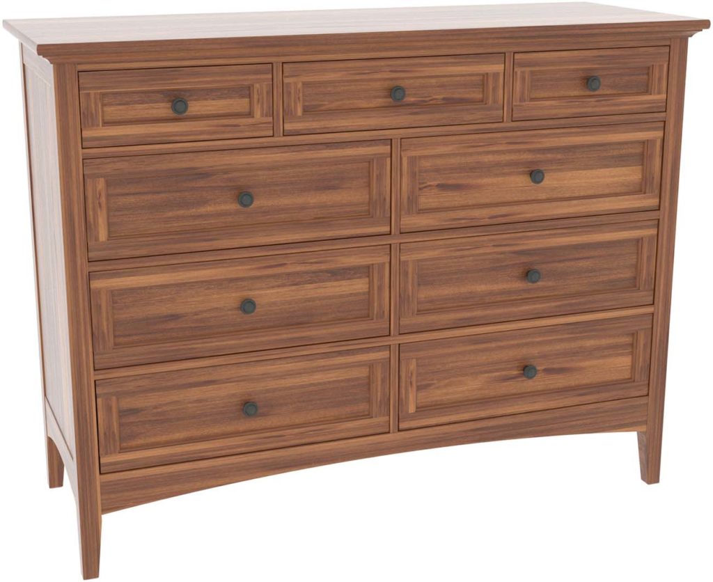 Revere 9-Drawer Dresser - Solid Wood Bedroom Chest of Drawers for Storage & Organization | Perfect for Master Bedroom, Guest Room, or Dorm