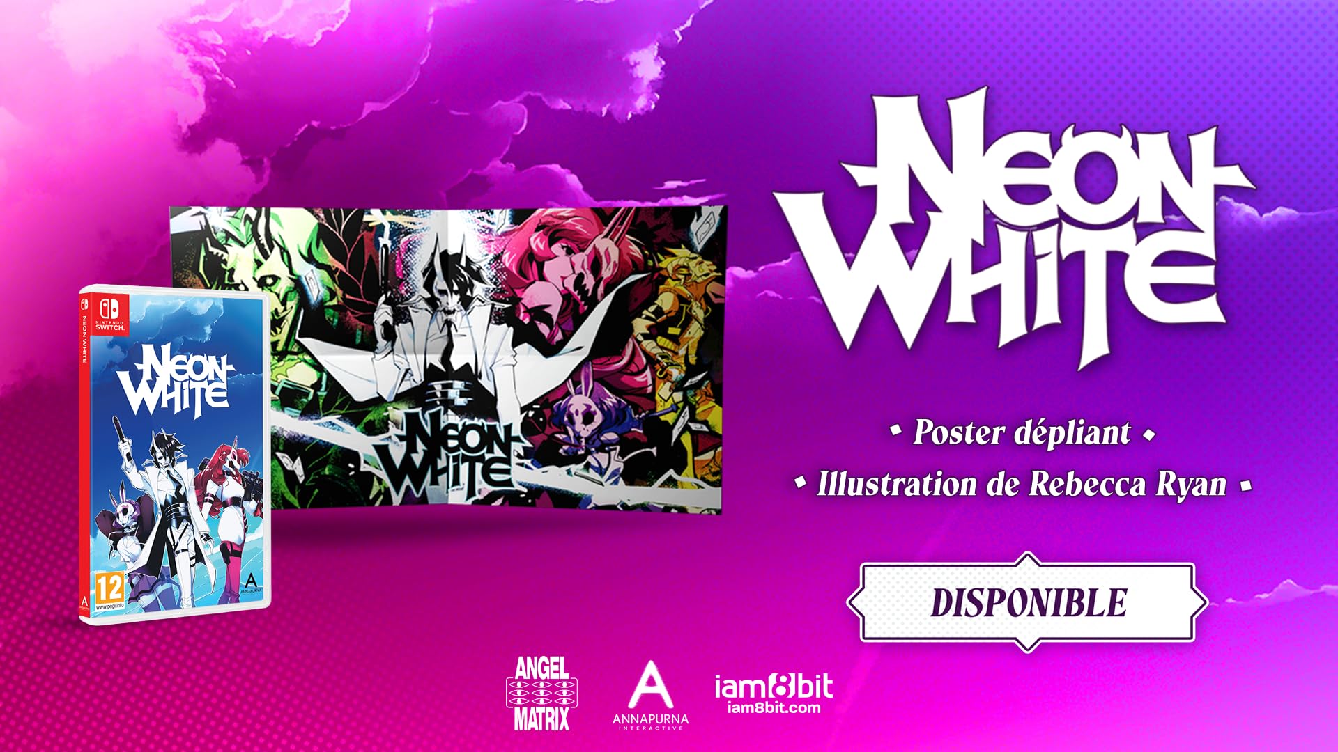 Neon White Nintendo Switch Game - Fast-Paced Action Shooter for Nintendo Switch | Perfect for Competitive & Single-Player Gaming