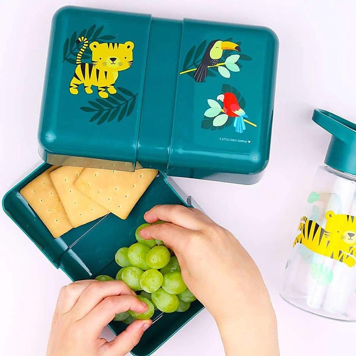 A Little Lovely Company Stainless Steel Lunch Box for Kids - BPA-Free, Leak-Proof & Insulated Food Container for School, Work & Picnics