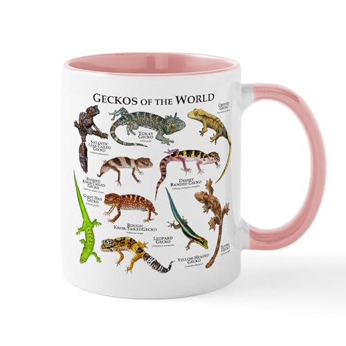White/Pink Inside - Geckos Of The World Mug