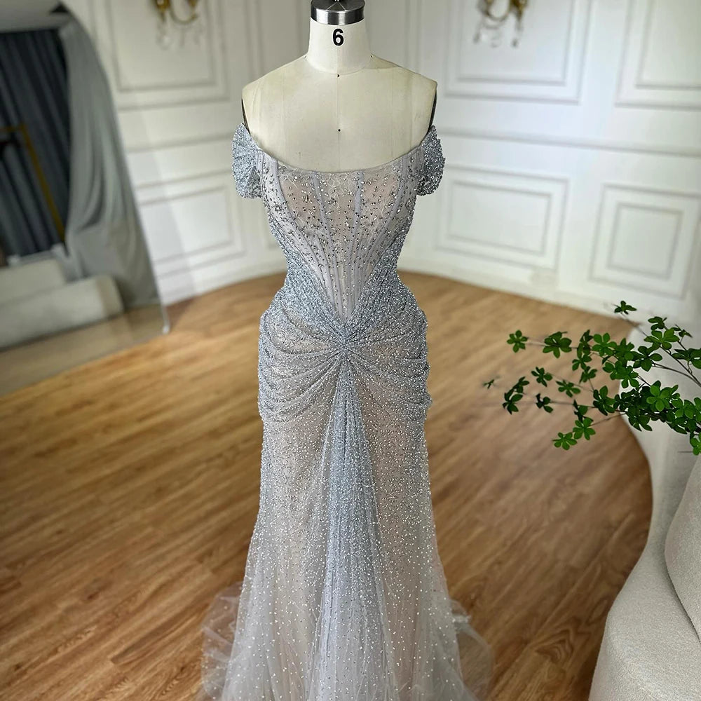 Luxury Designer Beaded Mermaid Evening Dresses for Women - Elegant Formal Gown LA72905 | Perfect for Prom, Wedding Guest & Black Tie Events