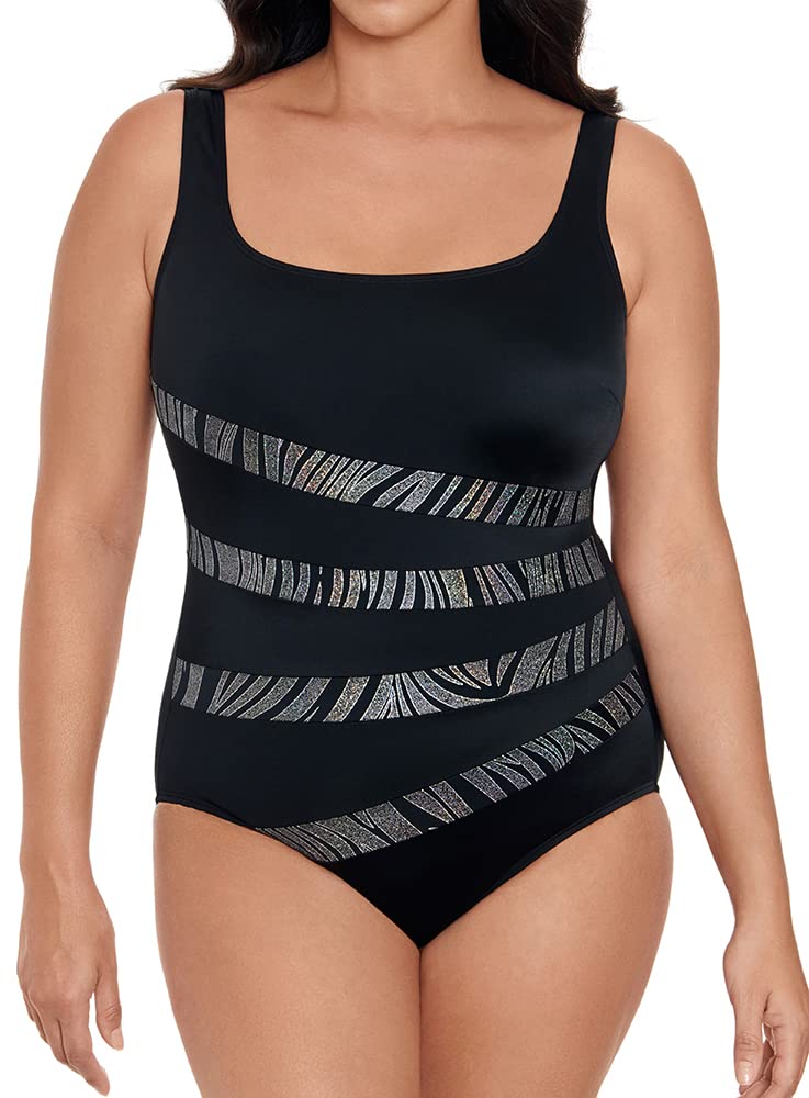 Longitude Women's One Piece Swimsuit - Soft Cup Support, Adjustable Straps & UPF 50+ Sun Protection - Perfect for Beach, Pool & Vacation Swimwear