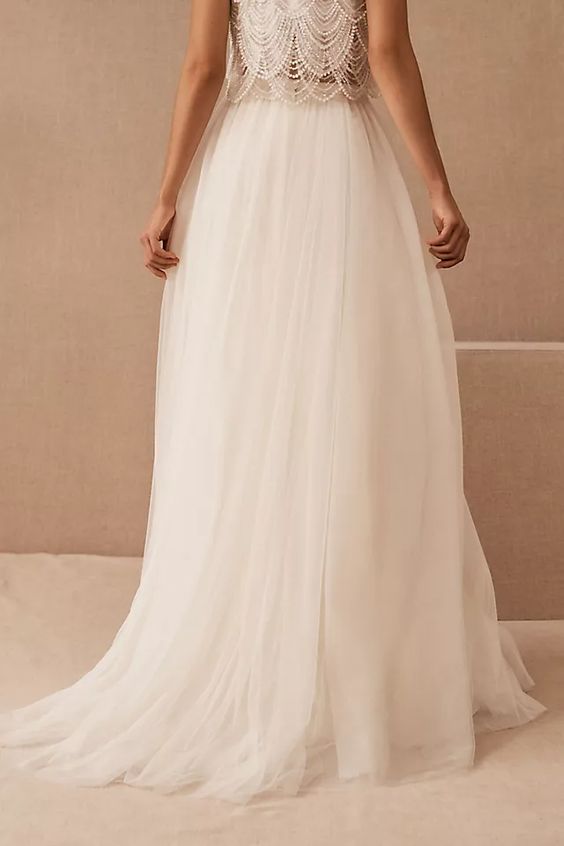 Jenny Yoo Hannah Skirt | Women's A-Line Flowy Midi Skirt | Perfect for Weddings, Parties & Special Occasions